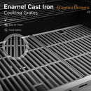 Patio Propane Grill BBQ with 4 x 8000 BTU Burners and 10,000 Side Burner-Captiva Designs