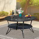 Phi Villa 54" Knitted Pattern Large Round Table