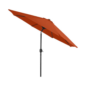9ft Manual-tilted Outdoor Umbrella with Crank Handle