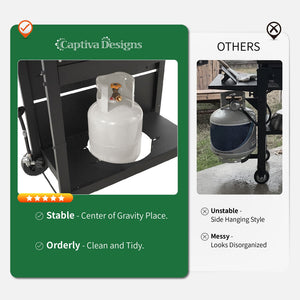 Non-stick Patio Gas Griddle Grill-Captiva Designs