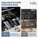 Gas Grill and Griddle Combo Large-size for Outdoor-Captiva Designs