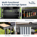 Gas Grill and Griddle Combo Large-size for Outdoor-Captiva Designs