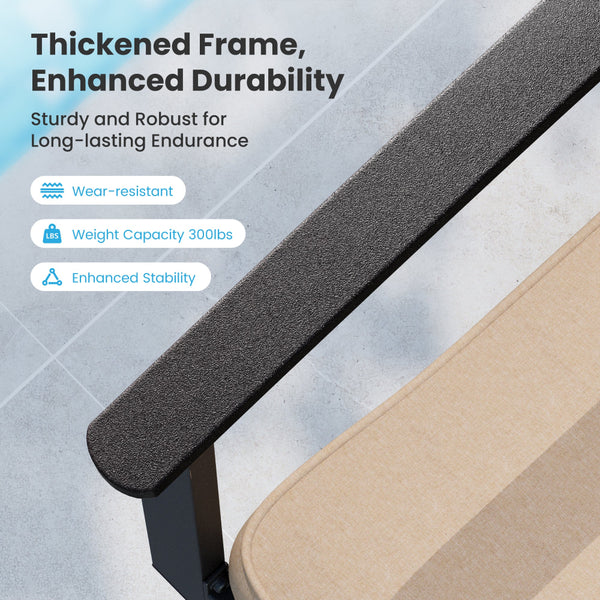 Diamond 7-Piece Patio Dining Set Mixed Chairs and Rectangle Table