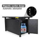 6-Seater L-Shaped Sectional Sofa Set with Gas Fire Pit Table