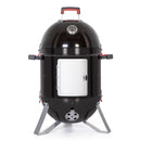 Portable Enamel Vertical Patio Smoker-Captiva Designs