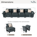 Cloud-like Living Room Modular Sectional Sofa Couch Chenille