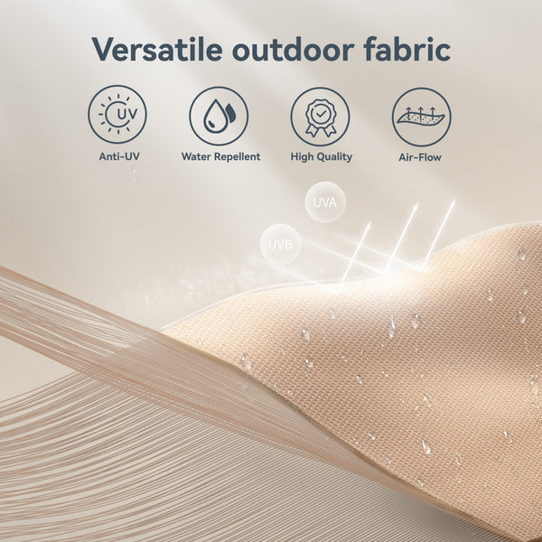 10ft 3 Tier Auto-tilt Patio Umbrella Outdoor Double Vented Umbrella