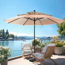 PHI VILLA 10ft 3 Tier Auto-tilt Patio Umbrella Outdoor Double Vented Umbrella