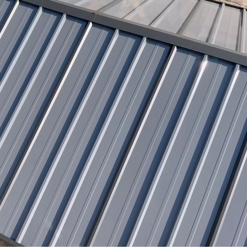10x20ft Metal Carport with Galvanized Gable Roof
