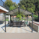 10x20ft Metal Carport Canopy with Galvanized Gable Roof