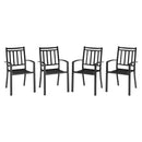 Patio Stackable Dining Chairs for Deck,Backyard PHI VILLA