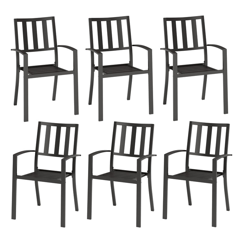 Patio Stackable Dining Chairs for Deck,Backyard PHI VILLA