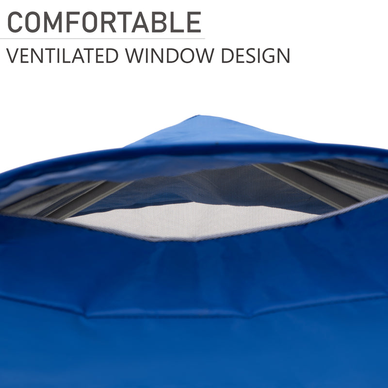 PHI VILLA 10x10Ft Pop Up Canopy Tent with Wheeled Bag,Straight Legs, 100 Sq. Ft