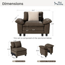 Living Room Chenille Cloud-like Lounge Chair