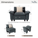 Living Room Chenille Cloud-like Lounge Chair