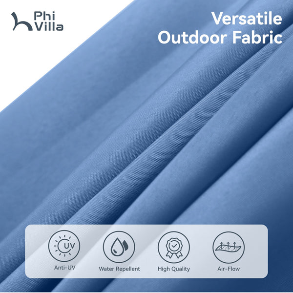 13ft Double-Sided Outdoor Umbrella with Adjustable Crank