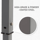 PHI VILLA 10x10Ft Pop Up Canopy Tent with Wheeled Bag,Straight Legs, 100 Sq. Ft