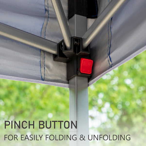 10'x10' Pop Up Portable Canopy Tent with Wheeled Bag