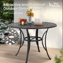 Phi Villa Cast Aluminum Enlarged Round High Pub Table
