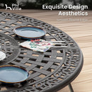 Phi Villa Cast Aluminum Enlarged Round High Pub Table