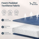 Patio Upgraded Padded Swivel Dining Chairs for Porch, Deck, Backyard PHI VILLA