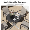 Sleek Bauhaus Table for Outdoor Deck