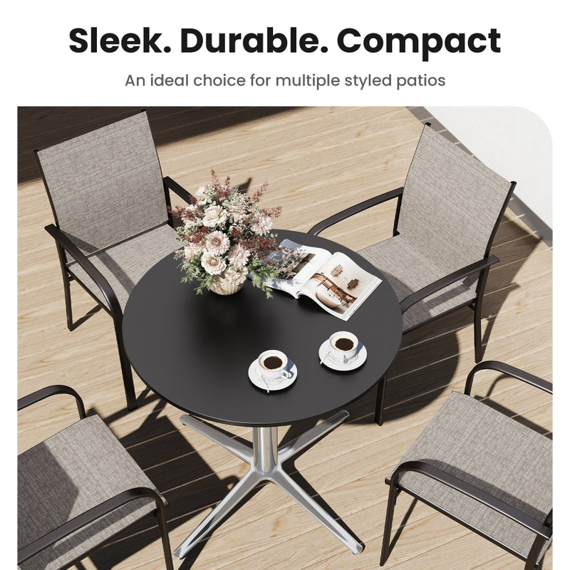 Sleek Bauhaus Table for Outdoor Deck