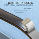 7-Seater Patio Metal Stable Wave Sofa with Ottomans