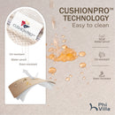 5-Seater Patio Metal Vines Sofa with Fire Pit Table