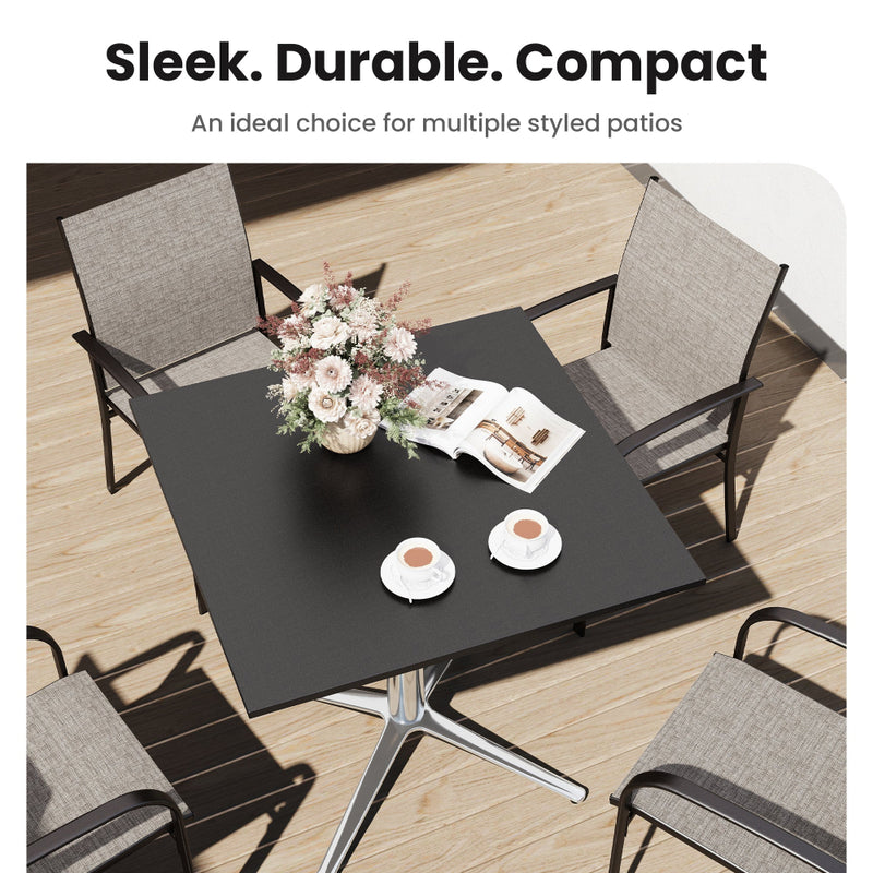 Sleek Bauhaus Table for Outdoor Deck