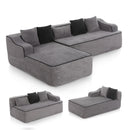 Phi Villa 104" Deluxe Indoor Modular Cloud Sectional Couch Assembly-free Ready-to-use Sofa