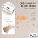 4-Seater Outdoor Metal and Rattan Cocoa Sofa Set with Square Fire Pit Table