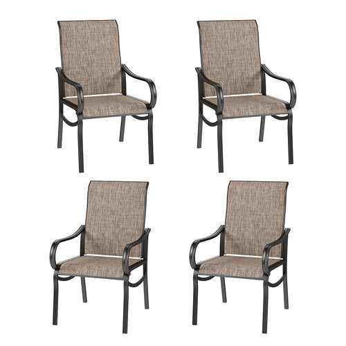 Wave Outdoor Dining Chairs Stationary Chairs
