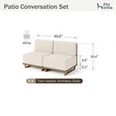 2-Seater Armless Sofa for CR015 Sectional Rattan Sofa Set