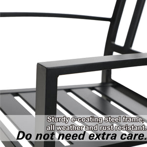 Patio Stackable Dining Chairs for Deck,Backyard PHI VILLA