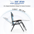 PHI VILLA Oversized Padded Zero Gravity Chair with Cup Holder