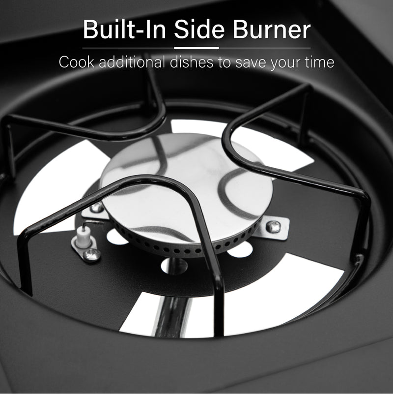 Captiva Designs 46,700 BTU 4-Burners Gas BBQ Grill with Side Burner