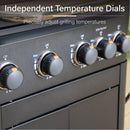 Captiva Designs 46,700 BTU 4-Burners Gas BBQ Grill with Side Burner