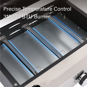 Captiva Designs 24,000 BTU Portable Propane Griddle Grill