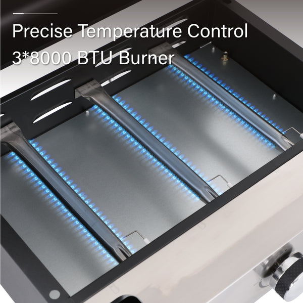 Captiva Designs 24,000 BTU Portable Propane Griddle Grill