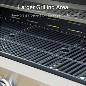 Captiva Designs 65800BTU 6-Burners Gas BBQ Grill with Side Burner