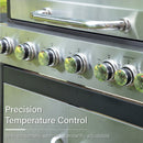 Captiva Designs 65800BTU 6-Burners Gas BBQ Grill with Side Burner