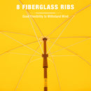 Phi Villa 7ft Patio Beach Tassel Umbrella UPF 50+ With Carry Bag