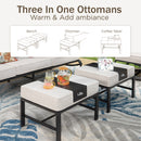 9-Seater Outdoor Metal Diamond Sofa Set for Sale