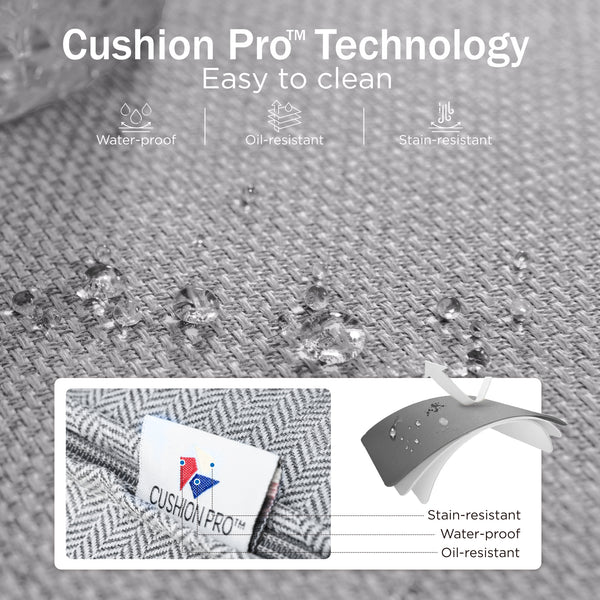 7-Seater Patio Metal Diamond Sofa with Ottomans