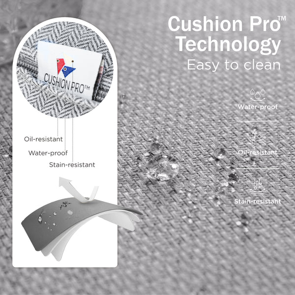 4-Seater Garden Metal Diamond Sofa Set with Fire Pit Table