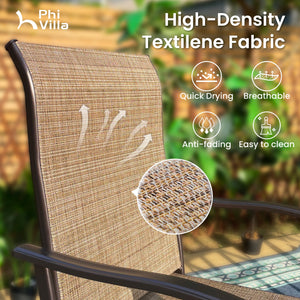 7-Piece Outdoor Bar Stool Set with 6 Seat for Poolside, Graden PH VILLA