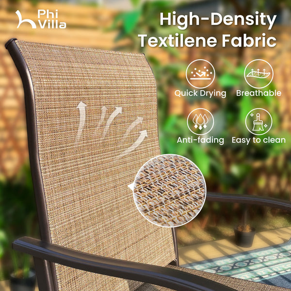7-Piece Outdoor Bar Stool Set with 6 Seat for Poolside, Graden PH VILLA