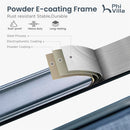 7-Piece Outdoor Bar Stool Set with 6 Seat for Poolside, Graden PH VILLA