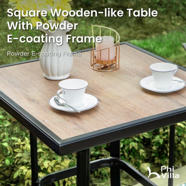 3/5-Piece Patio Bistro Set of Textilene Swivel Bar Stools